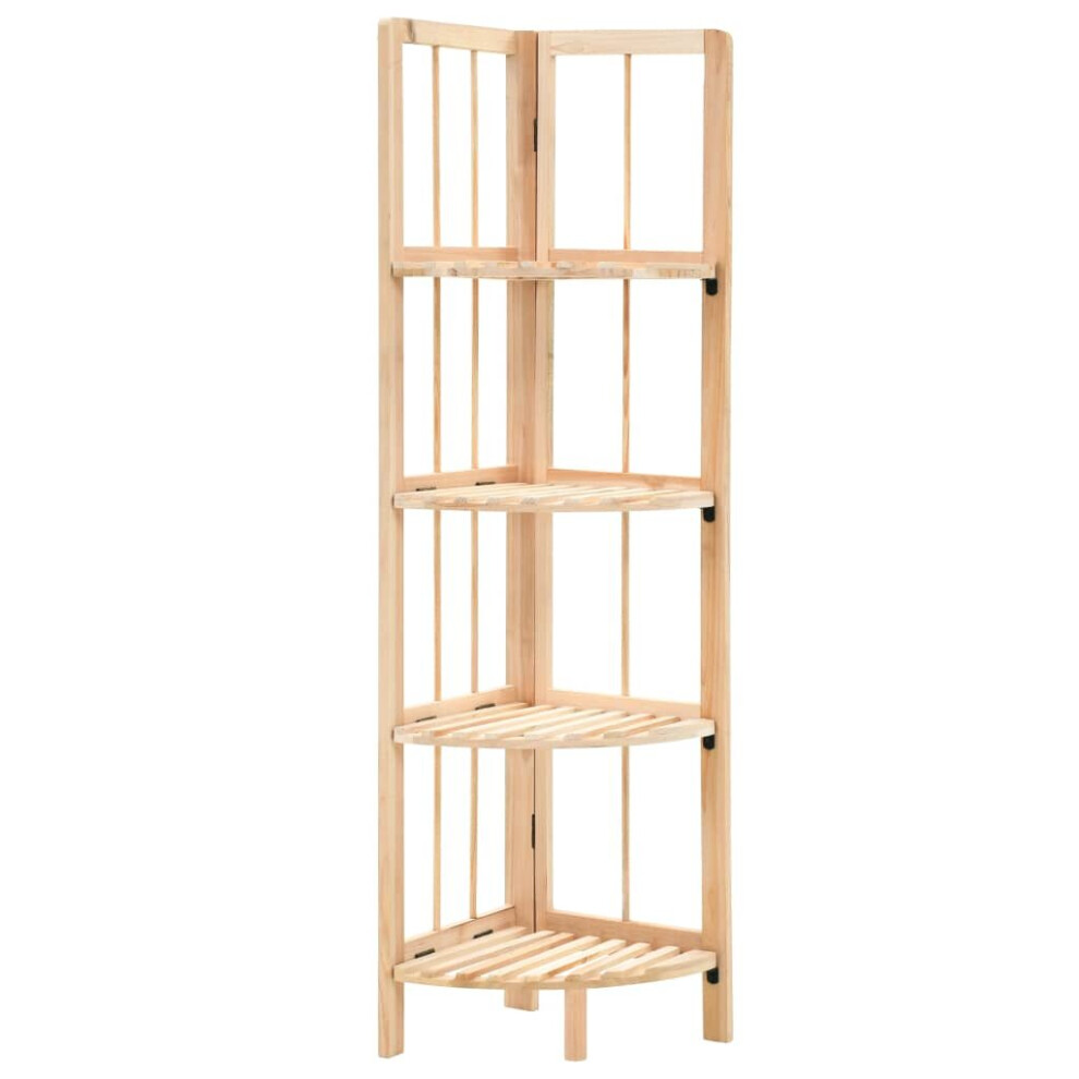 vidaXL Corner Shelf Cedar Wood 27x27x110cm Home Standing Display Storage Unit