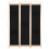 VidaXL vidaXL 3-Panel Room Divider Black 120x170cm Fabric Privacy Screen Partition 8