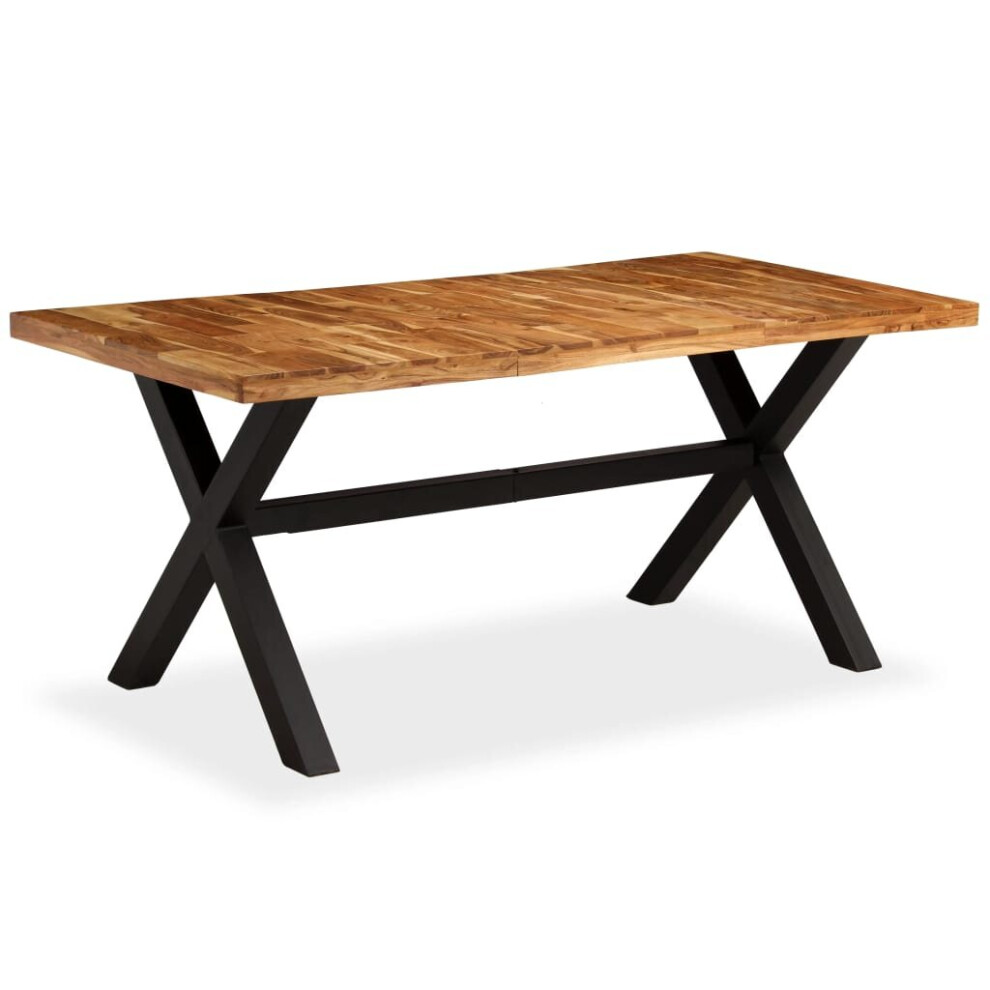 vidaXL Solid Acacia and Mango Wood Dining Table 180x90x76cm Kitchen Furniture