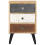 VidaXL vidaXL Solid Mango Wood Bedside Cabinet 3 Drawers Nightstand Side Cabinet 2
