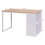 VidaXL vidaXL Writing Desk Oak and White Home Office Computer Study Table Furniture 7