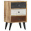 VidaXL vidaXL Solid Mango Wood Bedside Cabinet 3 Drawers Nightstand Side Cabinet 10