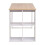 VidaXL vidaXL Writing Desk Oak and White Home Office Computer Study Table Furniture 4