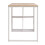 VidaXL vidaXL Writing Desk Oak and White Home Office Computer Study Table Furniture 5