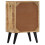 VidaXL vidaXL Solid Mango Wood Bedside Cabinet 3 Drawers Nightstand Side Cabinet 4