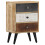 VidaXL vidaXL Solid Mango Wood Bedside Cabinet 3 Drawers Nightstand Side Cabinet 9