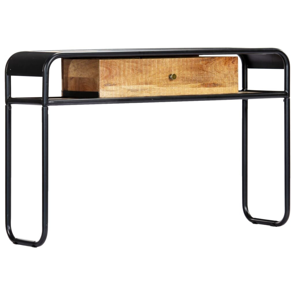 Vidaxl Solid Mango Wood Console Table 118Cm Entryway Hall Display Stand Desk Brown