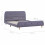VidaXL vidaXL Bed Frame without Mattress Bed Base Light Grey Fabric 135x190 cm Double 6