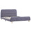 VidaXL vidaXL Bed Frame without Mattress Bed Base Light Grey Fabric 135x190 cm Double 2