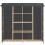 VidaXL vidaXL Wardrobe Grey 173cm Fabric Clothes Storage Cupboard Cabinet Organiser 3