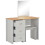 VidaXL vidaXL Dressing Table with Mirror and Stool Grey Home Cosmetic Vanity Table 3