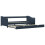 VidaXL vidaXL Pull-out Sofa Bed Frame Grey Pinewood 90x200cm Guest Sleepover Beds 2