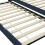 VidaXL vidaXL Pull-out Sofa Bed Frame Grey Pinewood 90x200cm Guest Sleepover Beds 5