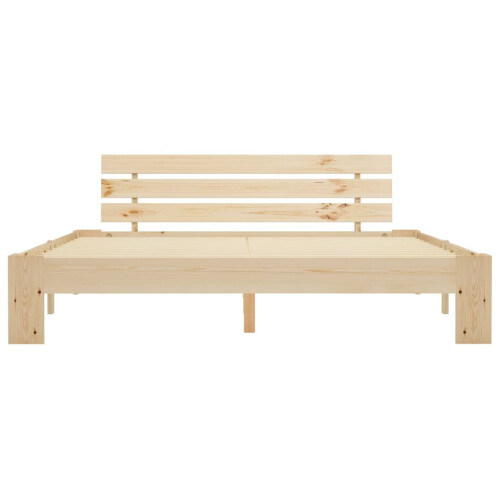 VidaXL vidaXL Bed Frame Home Bed Base Bedstead Solid Pine Wood 180x200 cm Super King 2