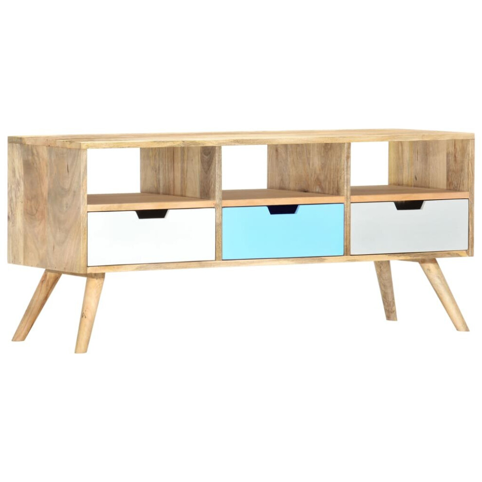 vidaXL Solid Mango Wood TV Cabinet Sideboard Lowboard Bedroom Living Room