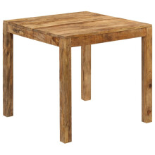 vidaXL Solid Mango Wood Dining Table 82x80x76cm Home Kitchen Furniture Desk