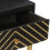 VidaXL vidaXL Solid Mango Wood Console Table Black and Gold 90cm Hall Display Stand 4