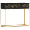 VidaXL vidaXL Solid Mango Wood Console Table Black and Gold 90cm Hall Display Stand 7