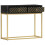 VidaXL vidaXL Solid Mango Wood Console Table Black and Gold 90cm Hall Display Stand 10