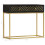 VidaXL vidaXL Solid Mango Wood Console Table Black and Gold 90cm Hall Display Stand 6