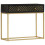 VidaXL vidaXL Solid Mango Wood Console Table Black and Gold 90cm Hall Display Stand 9