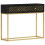 VidaXL vidaXL Solid Mango Wood Console Table Black and Gold 90cm Hall Display Stand 8