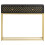 VidaXL vidaXL Solid Mango Wood Console Table Black and Gold 90cm Hall Display Stand 3