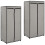 VidaXL vidaXL Kleiderschränke 2 Stk. Grau 7550160 cm 1