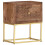 VidaXL vidaXL Solid Mango Wood Bedside Cabinet Bedroom Living Room Side Cabinets 9
