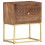 VidaXL vidaXL Solid Mango Wood Bedside Cabinet Bedroom Living Room Side Cabinets 8