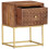VidaXL vidaXL Solid Mango Wood Bedside Cabinet Bedroom Living Room Side Cabinets 3