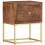 VidaXL vidaXL Solid Mango Wood Bedside Cabinet Bedroom Living Room Side Cabinets 1