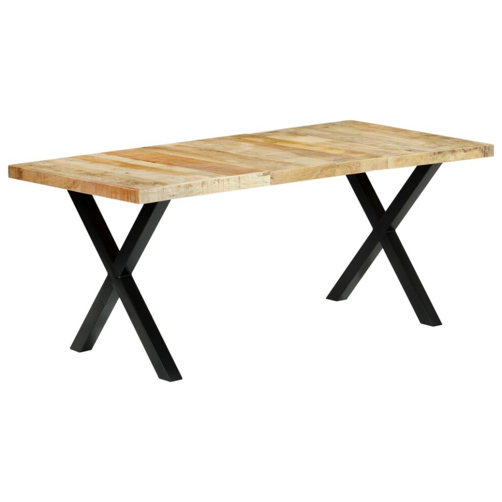 vidaXL Solid Mango Wood Dining Table Kitchen Area Dinner Dining Room Table