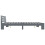 VidaXL vidaXL Bed Frame Bed Base Bedstead Grey Solid Pine Wood 180x200 cm Super King 4