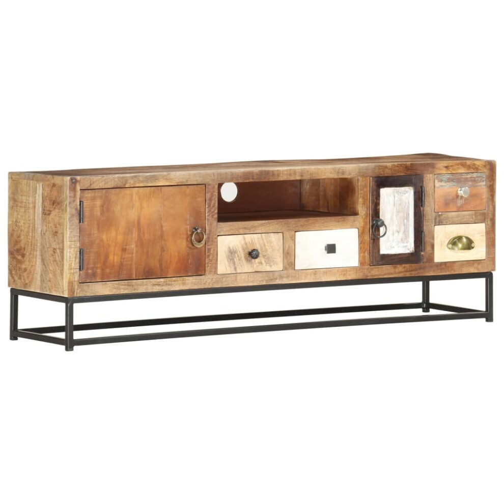 vidaXL TV Cabinet 120x30x40cm Solid Reclaimed Wood Entertainment Centre Stand