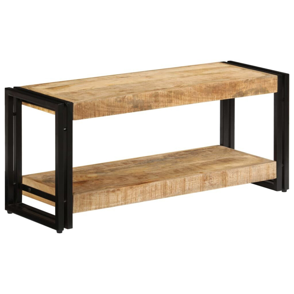 Vidaxl Solid Mango Wood Tv Cabinet 90Cm Hifi Stand Sideboard Entertainment