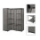 VidaXL vidaXL Eckkleiderschrank Grau 130 x 87 x 169 cm 1