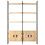 VidaXL vidaXL Solid Mango Wood 4-Tier Bookcase 124cm Book Racks Display Unit Cabinet 3