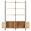 VidaXL vidaXL Solid Mango Wood 4-Tier Bookcase 124cm Book Racks Display Unit Cabinet 4