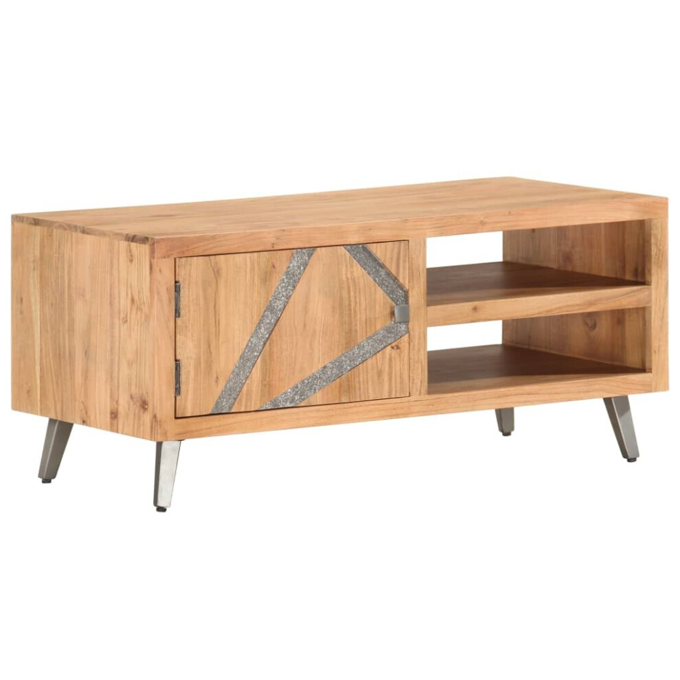 Vidaxl Solid Acacia Wood Coffee Table 90Cm Living Room Tea Side End Stand