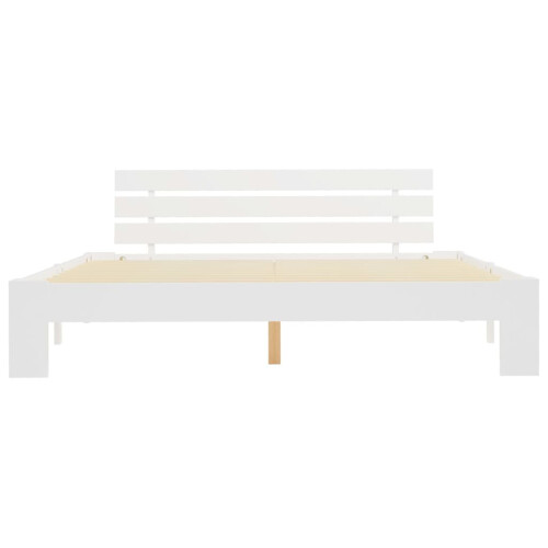 VidaXL vidaXL Bed Frame Bed Base Bedstead White Solid Pine Wood 180x200 cm Super King 2