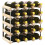 VidaXL vidaXL Wine Rack 20 Bottle Solid Pinewood Display Holder Storage Cabinet Shelf 1