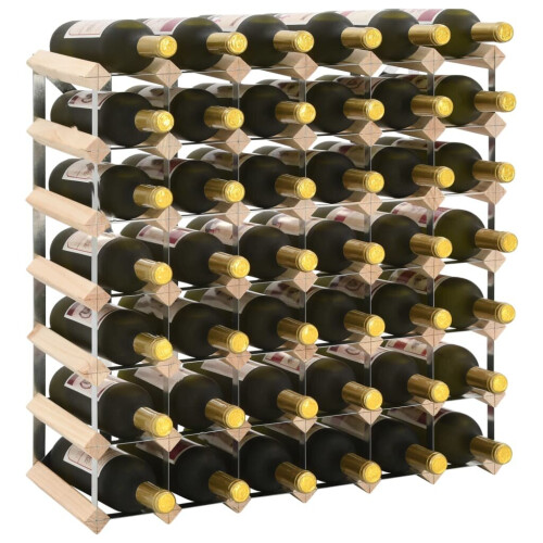 VidaXL vidaXL Wine Rack 42 Bottle Solid Pinewood Display Holder Storage Cabinet Shelf