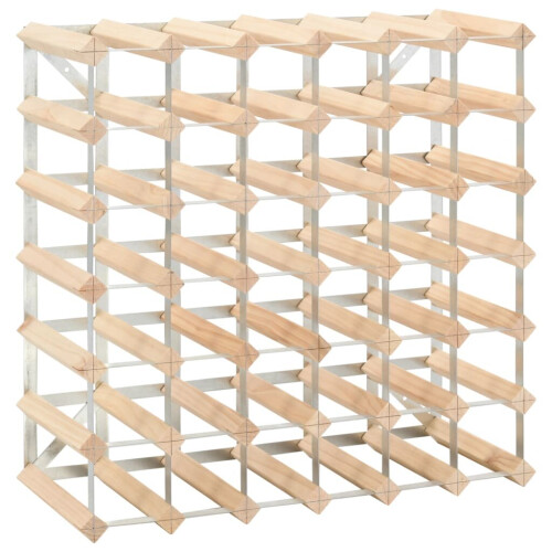 VidaXL vidaXL Wine Rack 42 Bottle Solid Pinewood Display Holder Storage Cabinet Shelf 1