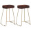 VidaXL vidaXL 2x Solid Mango Wood Gavin Bar Stools 45x40x62cm Kitchen Dining Seat 1