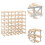VidaXL vidaXL Wine Rack 42 Bottle Solid Pinewood Display Holder Storage Cabinet Shelf 4