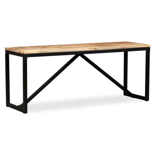 VidaXL vidaXL Solid Mango Wood Bench 110x35x45cm Home Hallway Entryway Table Stand 2