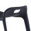 VidaXL vidaXL 4x Stackable Stools Black Plastic Kitchen Dining Room Counter Seat 7