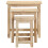 VidaXL vidaXL 3x Solid Mango Wood Nesting Tables Accent End Desks Telephone Stands 4