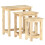 VidaXL vidaXL 3x Solid Mango Wood Nesting Tables Accent End Desks Telephone Stands 10